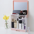 Organizador De Maquillaje Con Espejo Y Cajón Estante 4