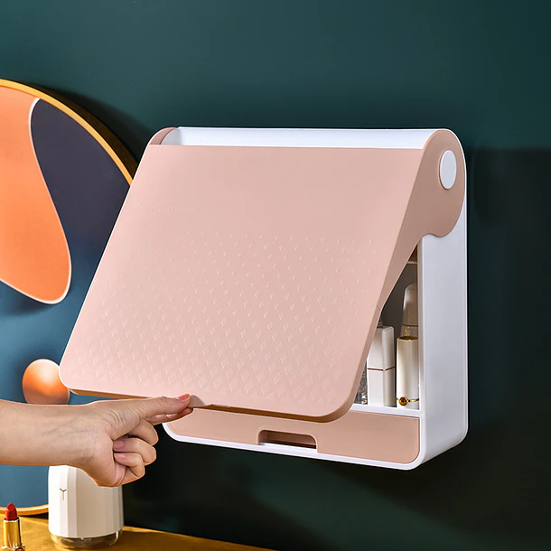 Organizador De Maquillaje Con Espejo Y Cajón Estante 7