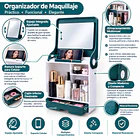 Organizador De Maquillaje Con Espejo Y Cajón Estante 2