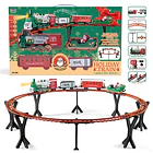 Adorno Tren Navideño Eléctrico Elevado con Luces, Sonido y Vías (270 cm) 1