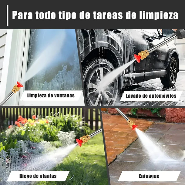 Hidrolavadora Inalámbrica 48V y Soplador/Secador Portátil 2 en 1 5