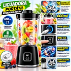 Licuadora Portátil Recargable Usb 600ml Pantalla Led 4