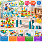 Mesa Didáctica Multifuncional De Bloques Con Silla Infantil 7