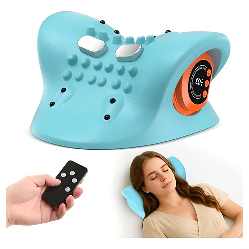 Masajeador Cervical Almohada Con Calor, Electroterapia +usb