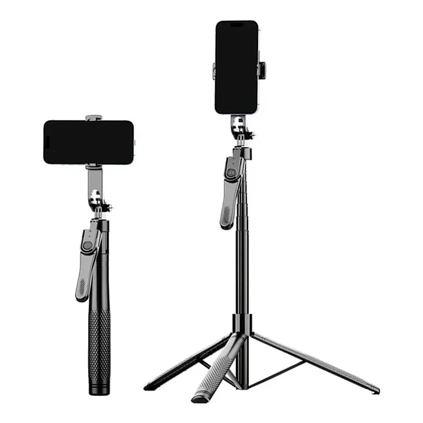 Trípode Y Bastón Selfie Extra Largo K29 (220 Cm) Con Luz y Bluetooth 3