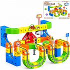 Pista De Carreras 3d Antigravedad Con Tren Eléctrico 133 Pzs 1