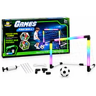 Arco De Fútbol Infantil Portable Luces Led Pelota E Inflador 1