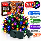 Luces De Navidad Multicolor Musical 100 Luces 7 Metros 2