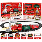 Adorno Tren Navideño Clásico A Baterías Aax6 377 Cm De Via 3