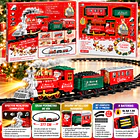 Adorno Tren Navideño Clásico A Baterías Aax6 377 Cm De Via 4