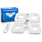 Ventilador De Techo Con Lámpara Led Control Remoto Rosca E27 1