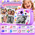 Mini Cámara Digital Infantil De Impresión Instantánea Usb 3