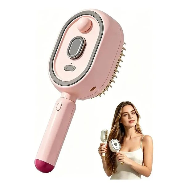 Cepillo Masajeador Capilar Eléctrico con Spray de Vapor e Hidratación 2