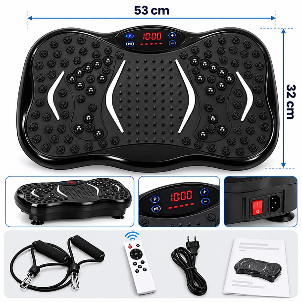 Plataforma Vibratoria Entrenamiento Fitness Y Masaje Magneto 6