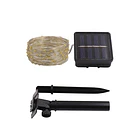 Luces Decorativas Solares 100 Led Amarillo Cálido 4