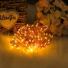 Luces Decorativas Solares 100 Led Amarillo Cálido 5