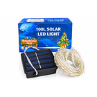 Luces Decorativas Solares 100 Led Amarillo Cálido 1