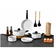 Batería De Cocina Antiadherente De Aluminio 11 Piezas