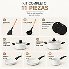 Batería De Cocina Antiadherente De Aluminio 11 Piezas 3