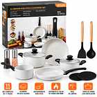 Batería De Cocina Antiadherente De Aluminio 11 Piezas 4
