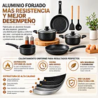 Batería De Cocina Antiadherente De Aluminio 11 Piezas 6