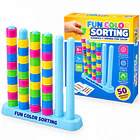 Juego De Mesa Didáctico Fun Color Sorting con 50 Retos 1
