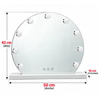Espejo Hollywood De Maquillaje Arqueado Con 9 Ampolletas Led 4