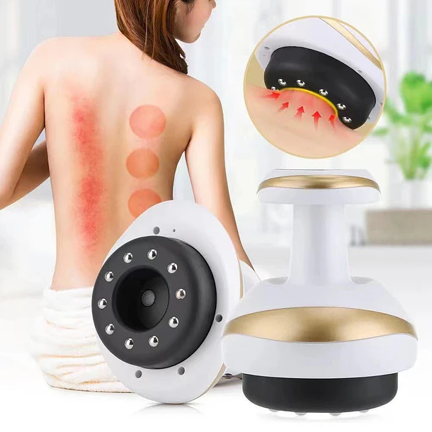 Masajeador De Ventosas Con Succión, Calor Y Acupuntura Usb 4
