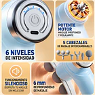 Pistola De Masaje Muscular Fascial con 5 Cabezales y 6 Velocidades 4