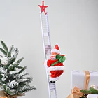 Adorno Navideño Animado Viejo Pascuero Sube la Escalera 3