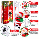 Adorno Navideño Animado Viejo Pascuero Sube la Escalera 4