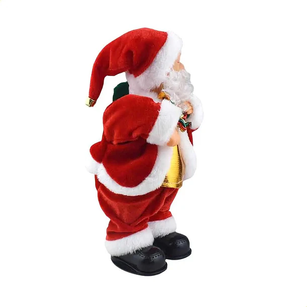Adorno Navideño Animado Viejo Pascuero Bailarín Con Música 4