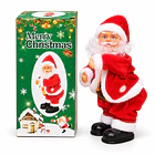 Adorno Navideño Animado Viejo Pascuero Bailarín Con Música 1