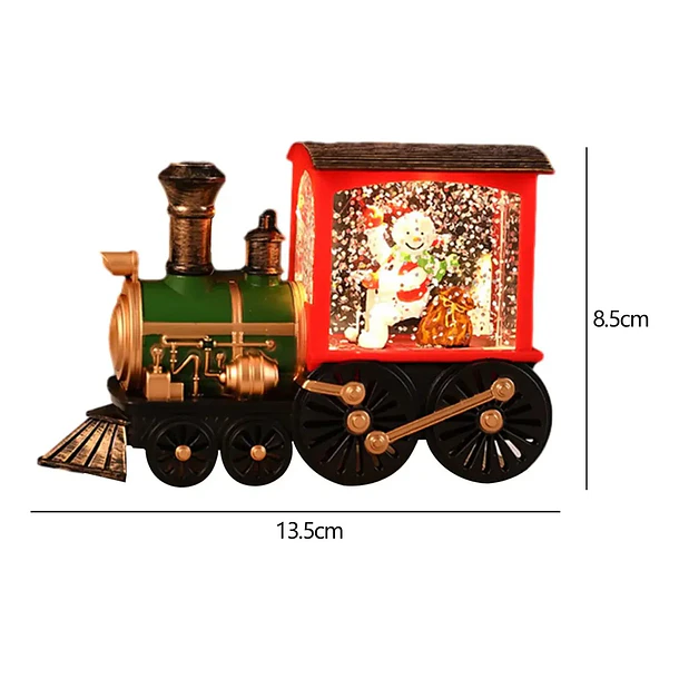 Lámpara Navideña En Forma De Tren Con Luz Led Bola De Nieve 2