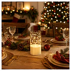 Vela LED Decorativa en Tubo con Micro Luces Fairy Light 5