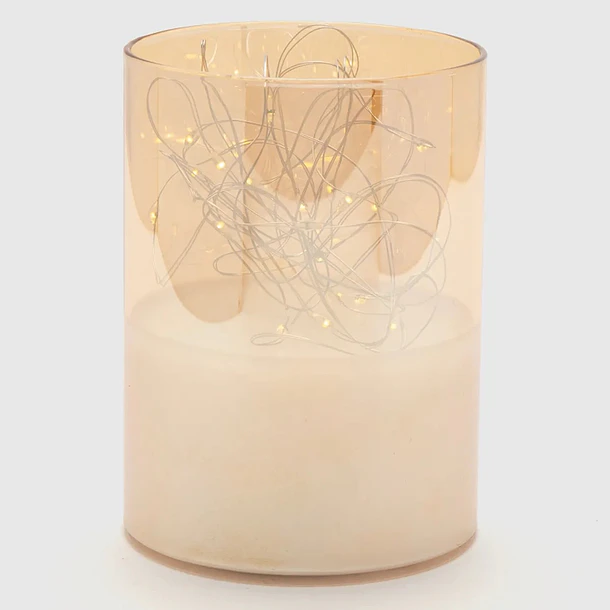 Vela LED Decorativa en Tubo con Micro Luces Fairy Light 7