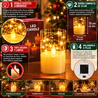 Vela LED Decorativa en Tubo con Micro Luces Fairy Light 8