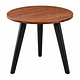 Mesa Auxiliar Redonda Lateral De Madera Con 3 Patas Nórdica
