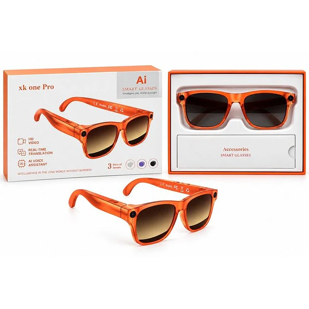 Gafas Inteligentes Ai Smart Glasses Con Cámara Y Traducción 2