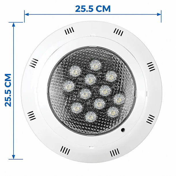 Foco Led Sumergible Para Piscina Con Control Remoto De 12w 2