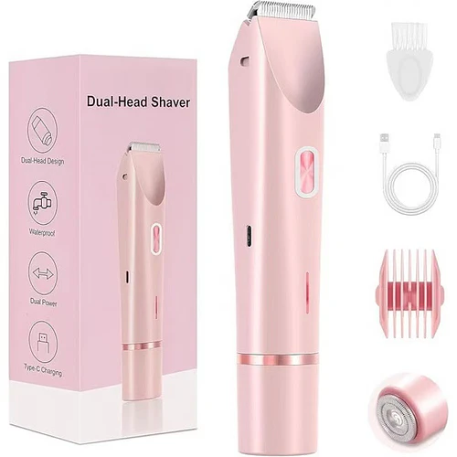 Rasuradora Depiladora De Doble Cabezal Usb Recargable