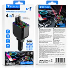 Transmisor Fm Bluetooth Y Cargador Rápido 4 En 1 Para Auto 4