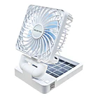 Ventilador Doble Portátil Para Auto Con Carga Solar Usb 4