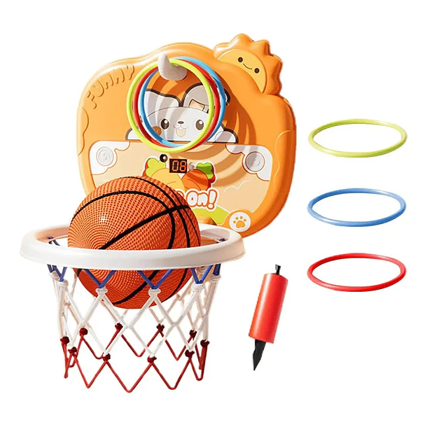 Tablero De Básquetbol Infantil 2 En 1 Con Aros Y Pelota 1
