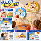 Tablero De Básquetbol Infantil 2 En 1 Con Aros Y Pelota 6