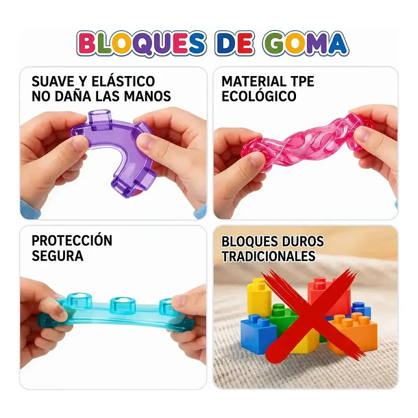Set de 40 Bloques de Construcción Sensoriales Magic Gummy Bloc 3