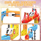 Set De Tren Magnético Diy De 114 Piezas Con Pista Escaladora 4