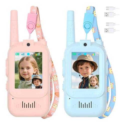 Walkie Talkie Infantil Con Pantalla Y Video Para Niños