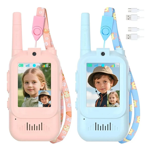 Walkie Talkie Infantil Con Pantalla Y Video Para Niños 1