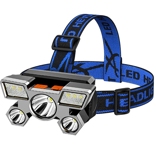 Linterna Frontal Led Recargable Por Usb Con Múltiples Modos 2